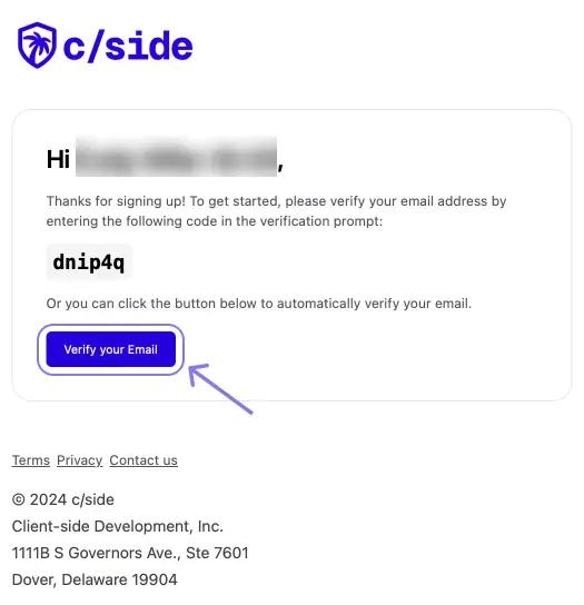 Verify Email